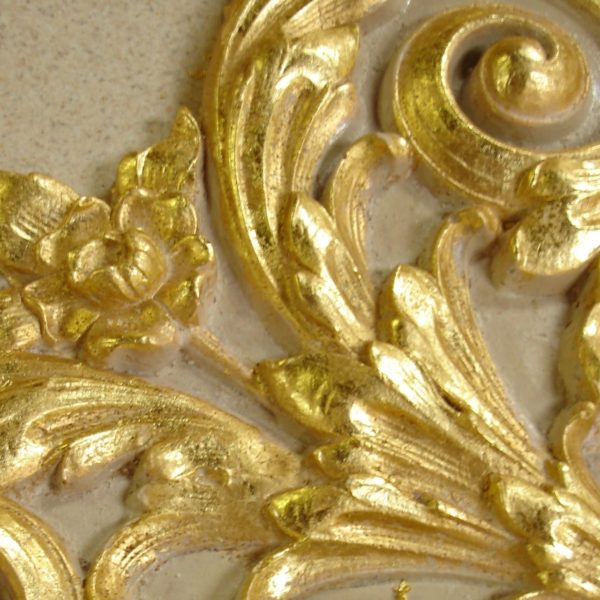 Ornament gilded 22K gold leaf