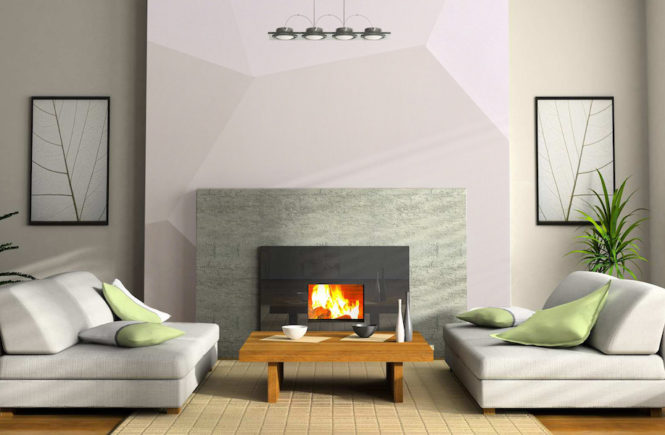 Painted trompe l'oeil design