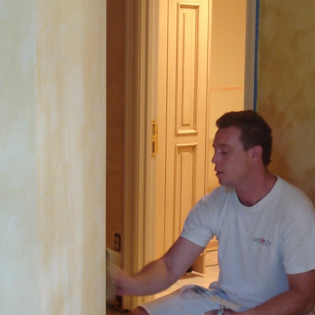 Venetian plaster application