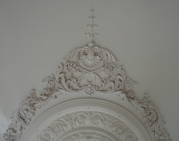 Ornamental relief on ceiling by André
