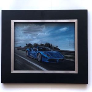 Ferrari oil on linen painting