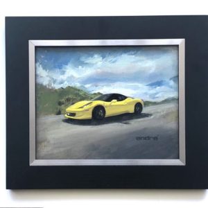 oil painting Ferrari luxury cars