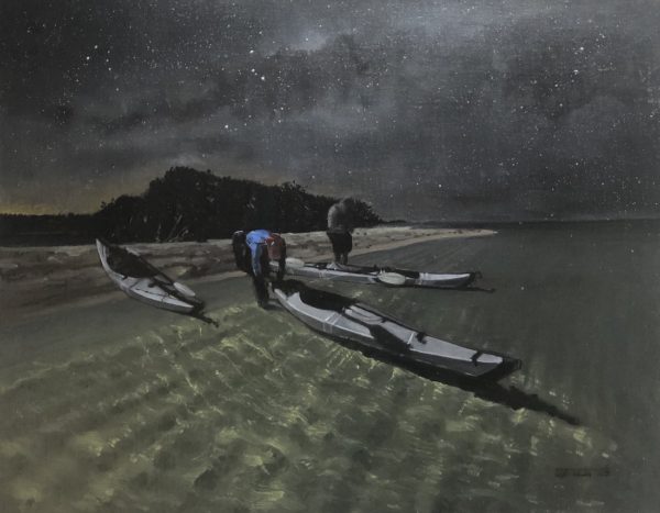 "Kayaking at Night" - Image 2