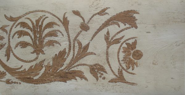 Border ornament, plants and leaves