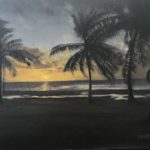 Oil painting, fine art, End of Night