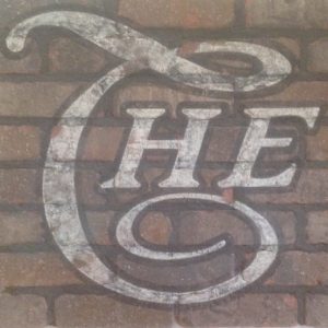 Aged Letters on Brick